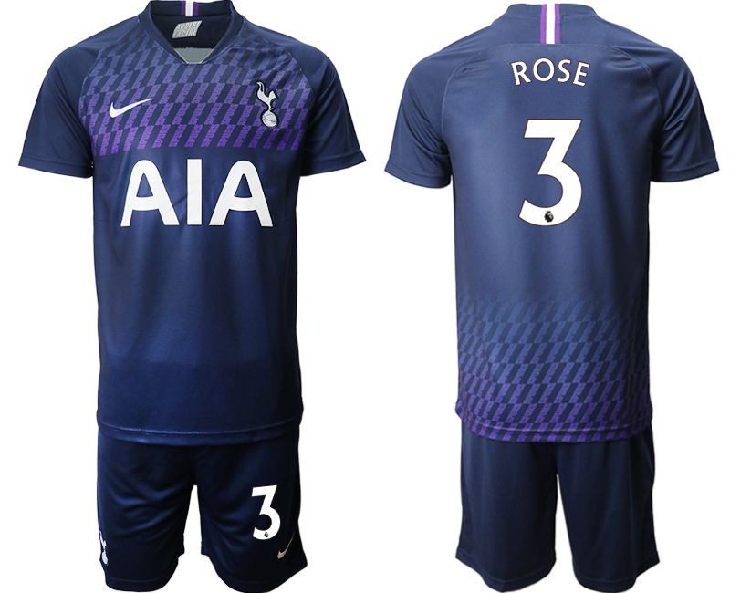 Men 2019-2020 club Tottenham Hotspur away #3 blue Soccer Jerseys->->Soccer Club Jersey
